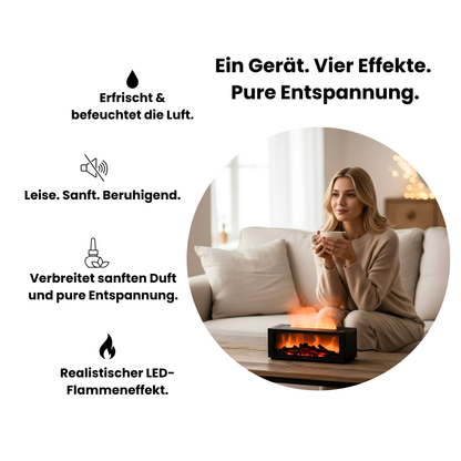 Kuschelfeuer Kamin - Diffuser & LED Lampe + Gratis E-Book