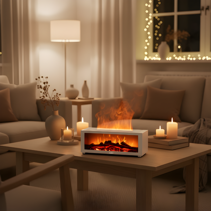 Kuschelfeuer Kamin - Diffuser & LED Lampe + Gratis E-Book