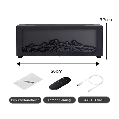Kuschelfeuer Kamin - Diffuser & LED Lampe + Gratis E-Book